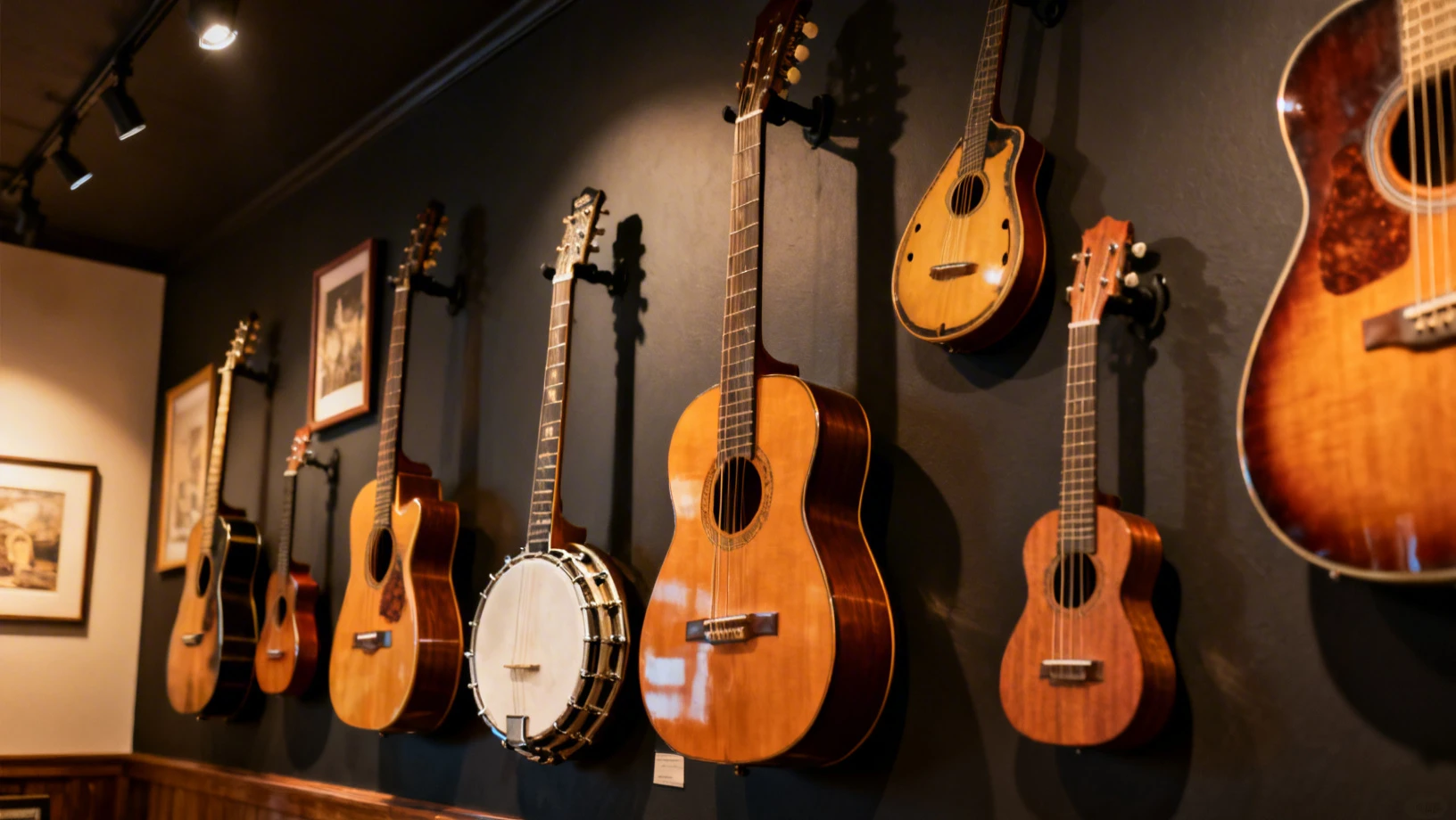 Collection d'instruments a cordes